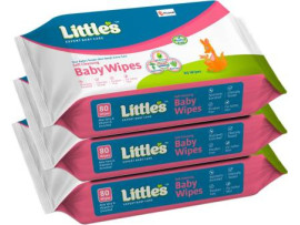 Little's Soft Cleansing Baby Wipes with Aloe Vera, Jojoba Oil and Vitamin E  (240 Wipes)
